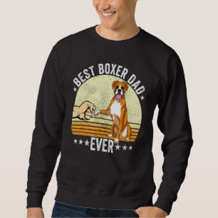 Boxer Dad Dog Boxer Dog Apparel Retro Sunset For M Sweatshirt