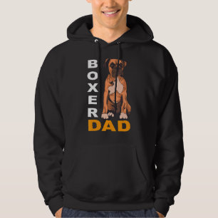 Boxer Dad  Father's Day Dog  1 Hoodie