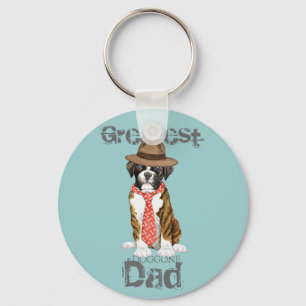 Boxer Dad Key Ring