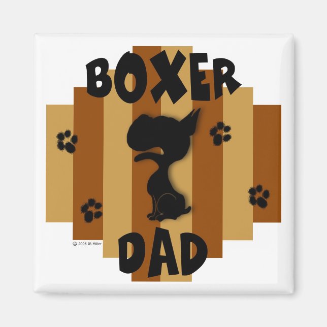 Boxer Dad Magnet (Front)