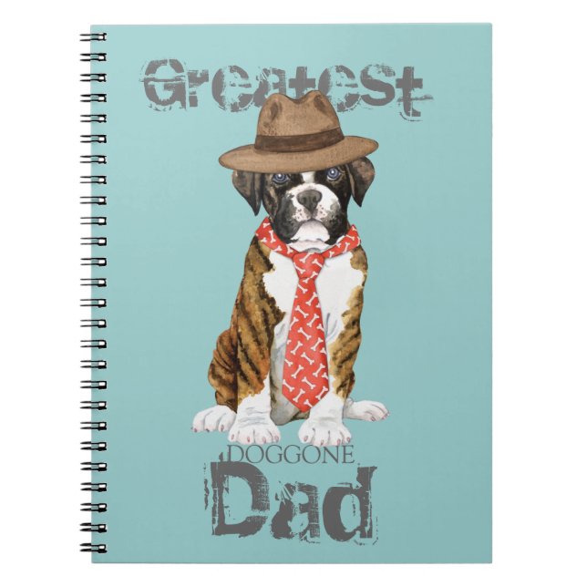 Boxer Dad Spiral Notebook (Front)