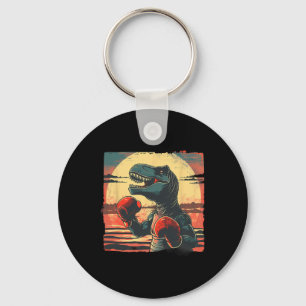 Boxer Dinosaur Boxing Dino Kickboxing T-rex Boxing Key Ring