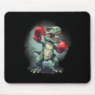 Boxer Dinosaur Boxing Dino Kickboxing T-rex Boxing Mouse Pad