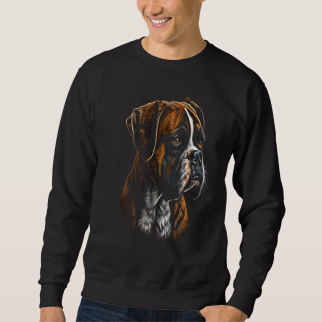 Boxer Dog  27 Sweatshirt (Front)