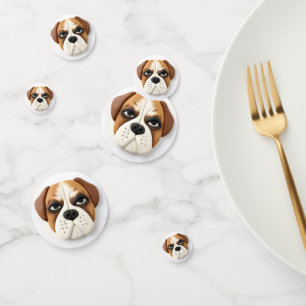 Boxer Dog 3D Inspired  Confetti