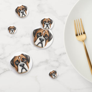 Boxer Dog 3D Inspired Confetti
