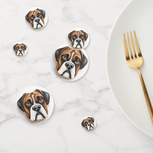 Boxer Dog 3D Inspired Confetti (Group)