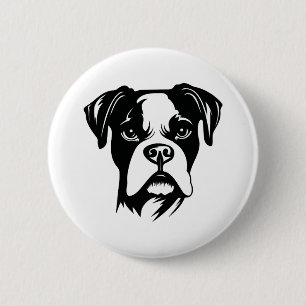 Boxer Dog 6 Cm Round Badge