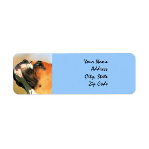 Boxer Dog Address Label
