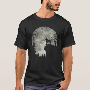 Boxer Dog And Moon Halloween T-Shirt
