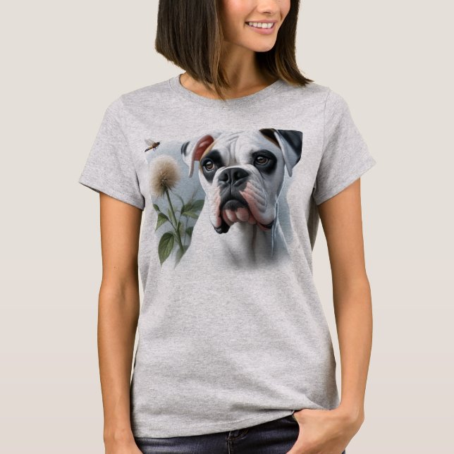 Boxer Dog and Nature T-Shirt (Front)