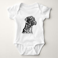 Boxer Dog baby shirt