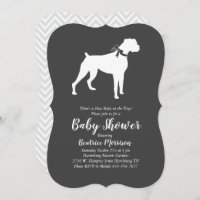 Boxer Dog Baby Shower Gender Neutral