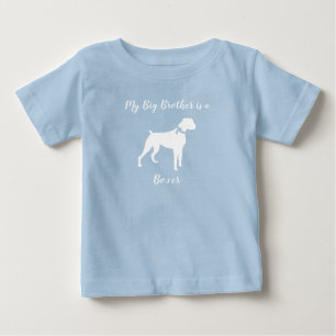 Boxer Dog Baby Shower Puppy Blue Boy T-Shirt
