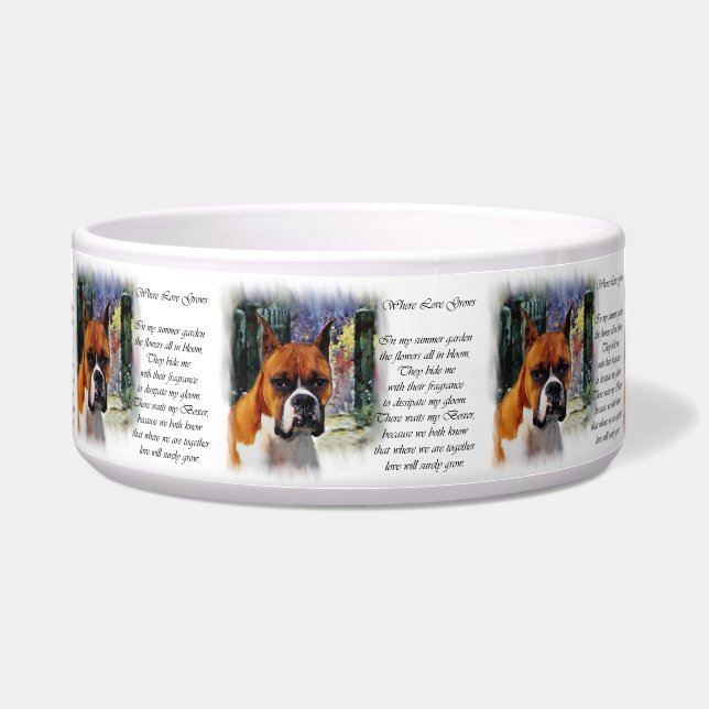 Boxer Dog  Bowl (Front)