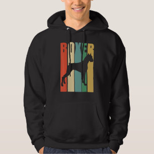 Boxer Dog Boxer Dog Retro Hoodie