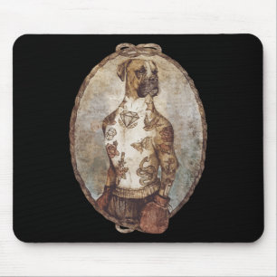 Boxer Dog Boxing Funny Boxer Art Box Club For Men Mouse Pad