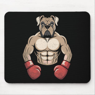 Boxer Dog Boxing Gloves Pet Dogs Boxers Men Women Mouse Pad