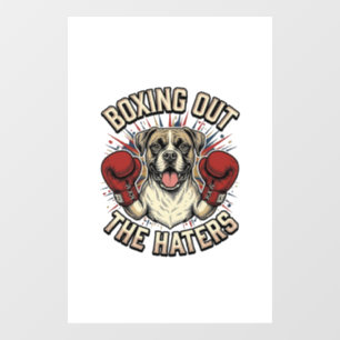 Boxer Dog Boxing Out The Haters Funny T-Shirt Desi
