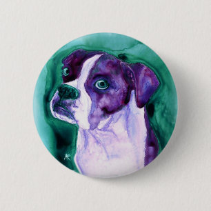 Boxer Dog Button - "Not Me"