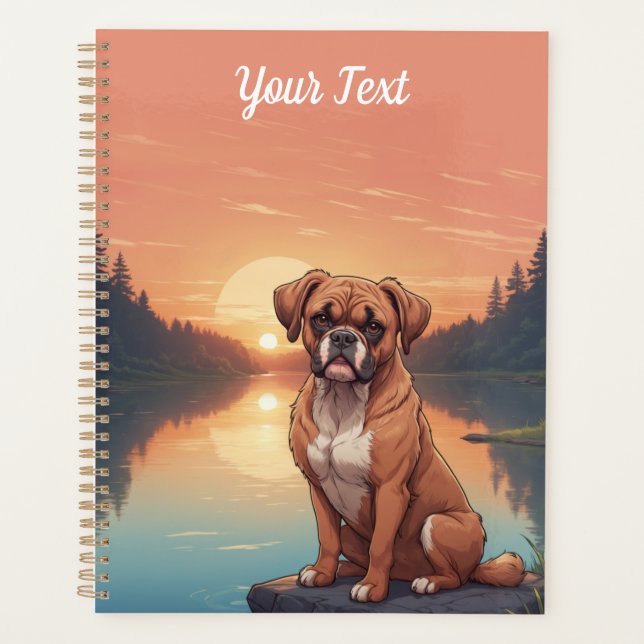 Boxer Dog by Lake Planner (Front)