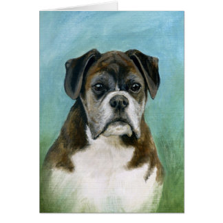 Boxer Dog Card