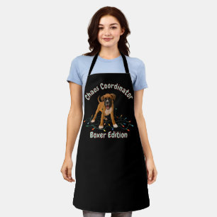 Boxer Dog Chaos Coordinator Apron