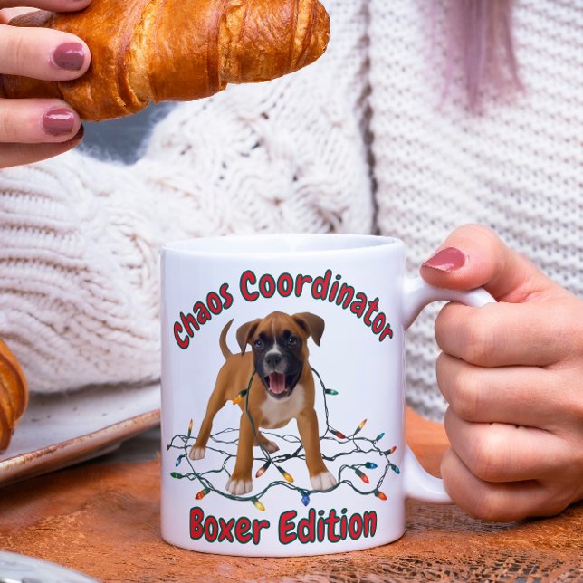 Boxer Dog Chaos Coordinator Magic Mug (Creator Uploaded)