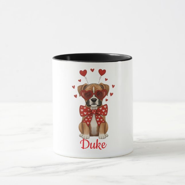 boxer dog coffee mug Valentine's Day 2026 (Center)