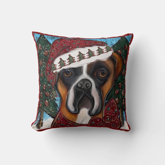 Boxer Dog Cushion (Front)
