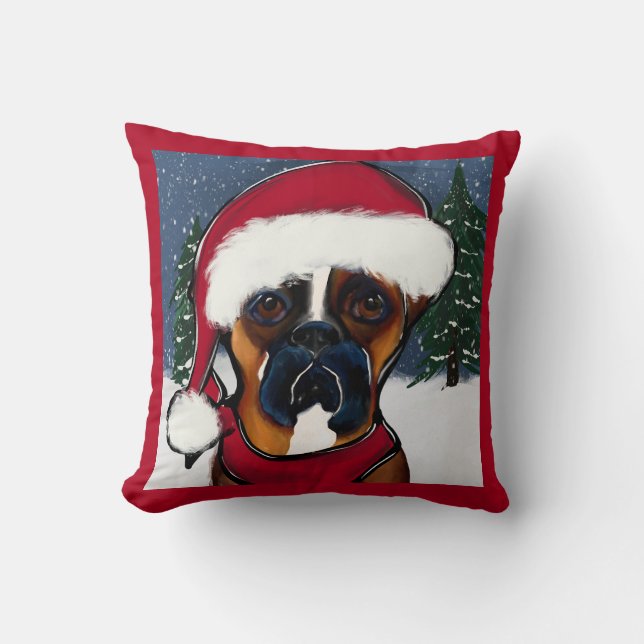 Boxer Dog Cushion (Front)