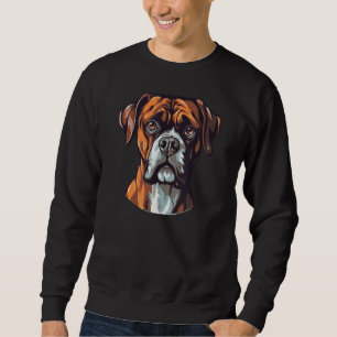 Boxer Dog Cute Breed Pet Boxer Dog Sweatshirt