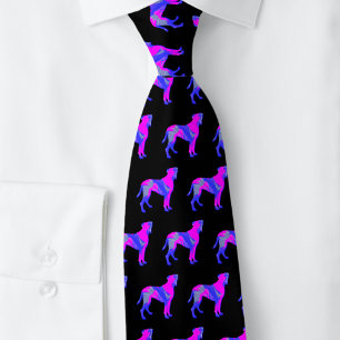 Boxer Dog Cute Pink Silhouette Black Tie