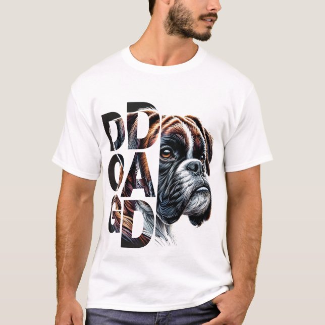Boxer Dog Dad - Loyal & Playful Guardian T-Shirt (Front)