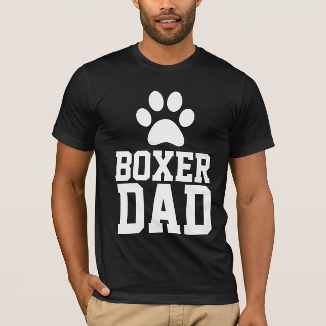 BOXER DOG DAD T-SHIRTS (Front)