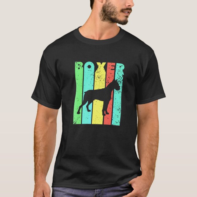  Boxer Dog  Distressed T-Shirt (Front)