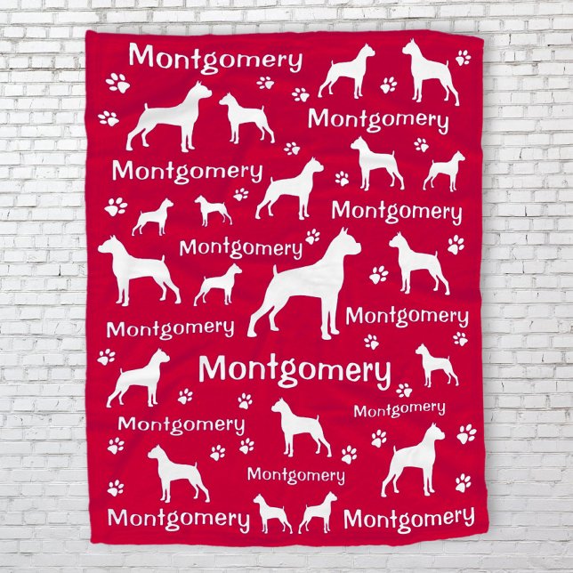 Boxer Dog Fleece Blanket – Cosy Custom Pet Gift (Personalized boxer dog blanket)