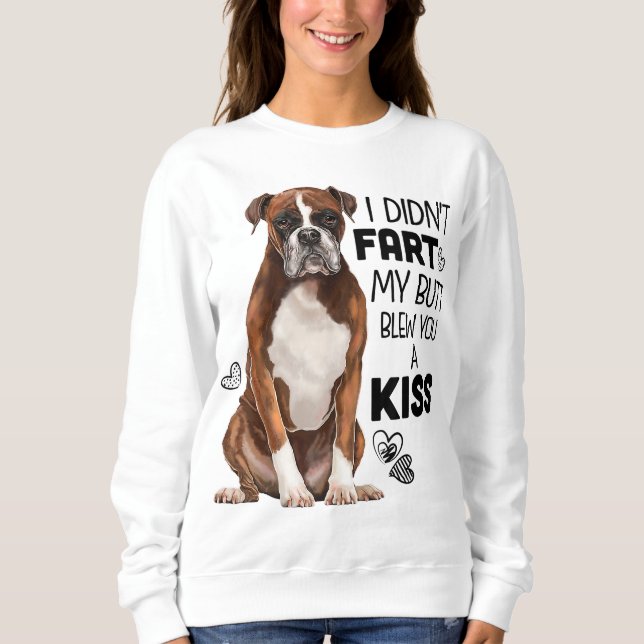 Boxer dog Funny for Dog Mum, Dog Dad, Dog Lover Gi Sweatshirt (Front)