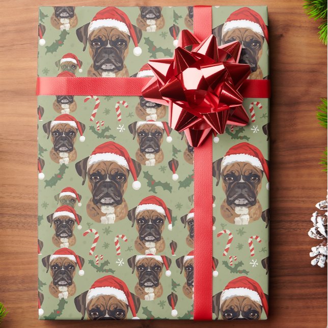 Boxer dog gift wrap (Creator Uploaded)