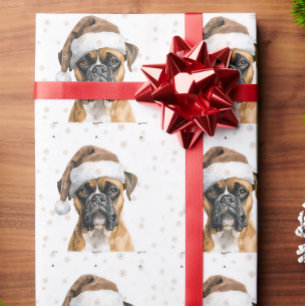 Boxer dog gift wrap
