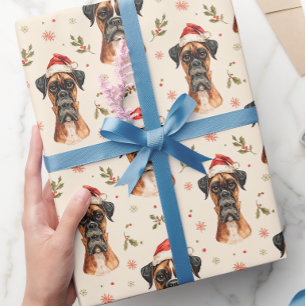 Boxer dog gift wrap