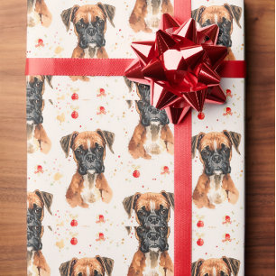 Boxer dog gift wrap