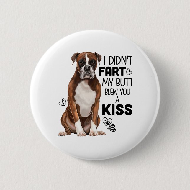 Boxer Dog gifts 6 Cm Round Badge (Front)