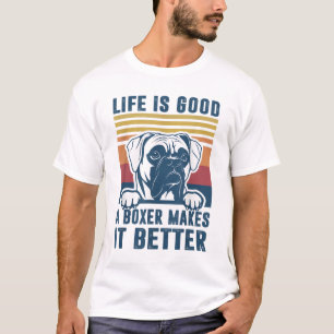 Boxer Dog Gifts For Men Women Boxer Dog Dad Mum T-Shirt