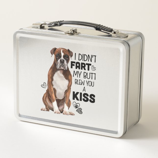 Boxer Dog gifts Metal Lunch Box (Front)