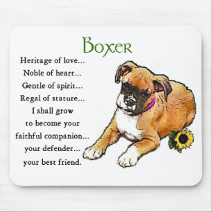 Boxer Dog Gifts Mouse Pad