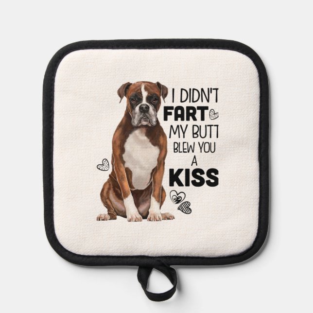 Boxer Dog gifts Pot Holder (Front)