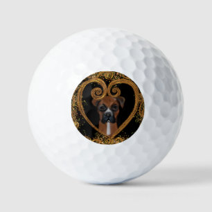 BOXER DOG GOLF BALLS