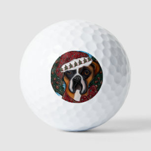 Boxer Dog Golf Balls