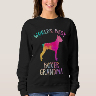 Boxer Dog Grandma Worldu2019s Best Boxer Grandma Sweatshirt
